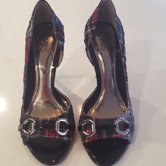 Carlos Santana Peep Toe Shoes - Picture 1 of 8